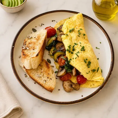 Omletă clasică cu cașcaval 