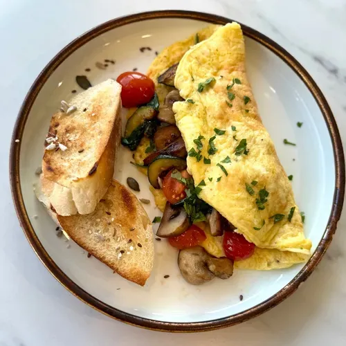 Omletă clasică cu cașcaval