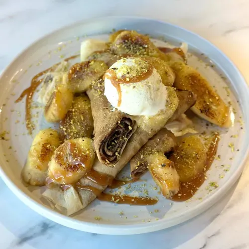 Clătite cu nutella și înghețată